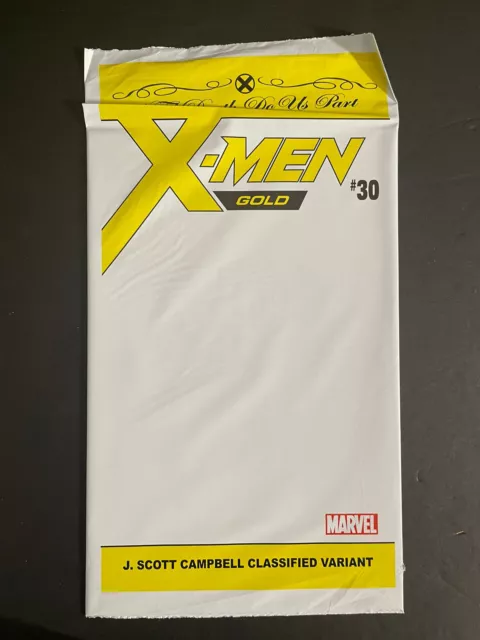 X-Men Gold # 30, Unopened J Scott Campbell Classified Variant ( Marvel 2018)