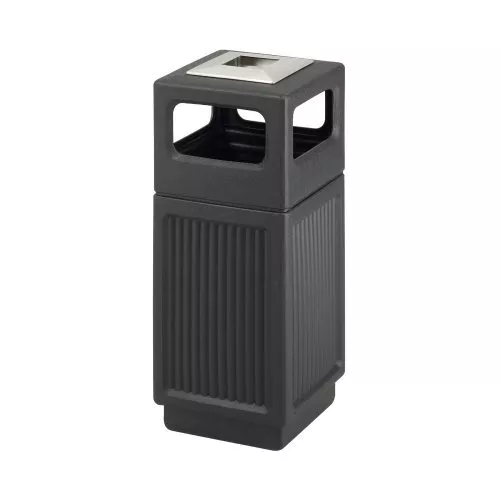 Commercial Trash Can Restaurant outdoor Large Garbage Waste / recycle Bin, Black
