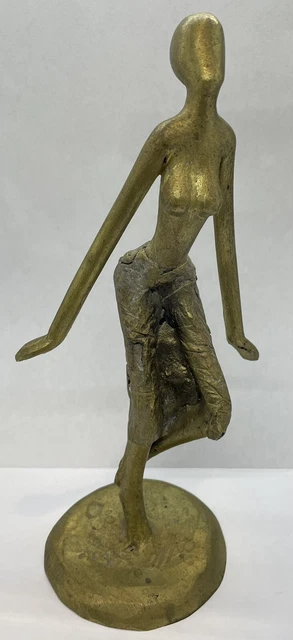 Sculpture Paon En Bronze - Ancienne, Signée Inde - 15 Pouces - Art Déco, Extérieur/Intérieur