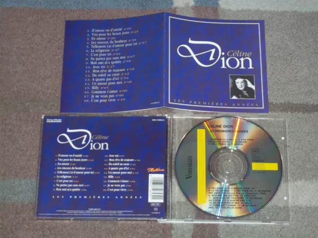 CELINE DION "LES PREMIERES ANNEES"  FRENCH CD ALBUM  ex+/mint