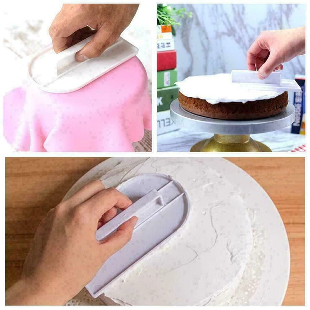 Herramienta de suavizado de decoración de pasteles para el hogar hágalo usted mismo pulidor de hornear W9D7 Fondant Q4P8 H2F9