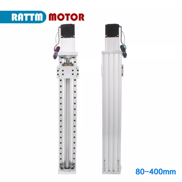 【DE】Linear Guide Stage Rail 100mm-600mm CNC Motion Actuator&Nema23 Stepper Motor 2