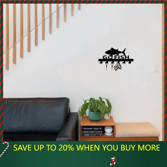 New Wall Hook Coffee Lettering Metal Art Wall Hangers Decorative Organizer Rack