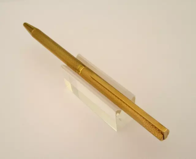 Magnifique Stylo Bille De Prestige St Dupont Plaque Or Pointes Diamant N217 3