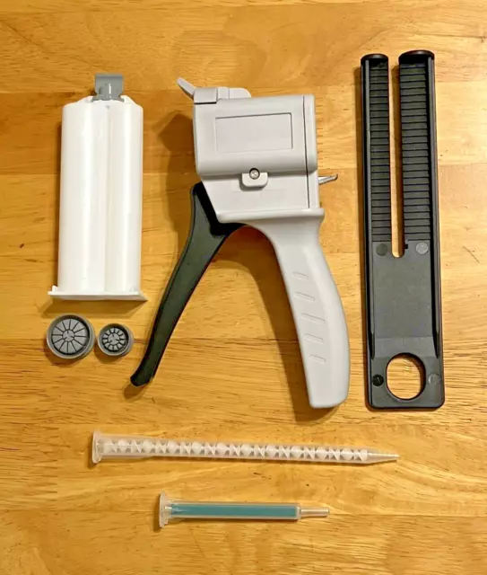 50ml AB epoxy glue gun with 2:1 cartridge plus A4 and A7 nozzles