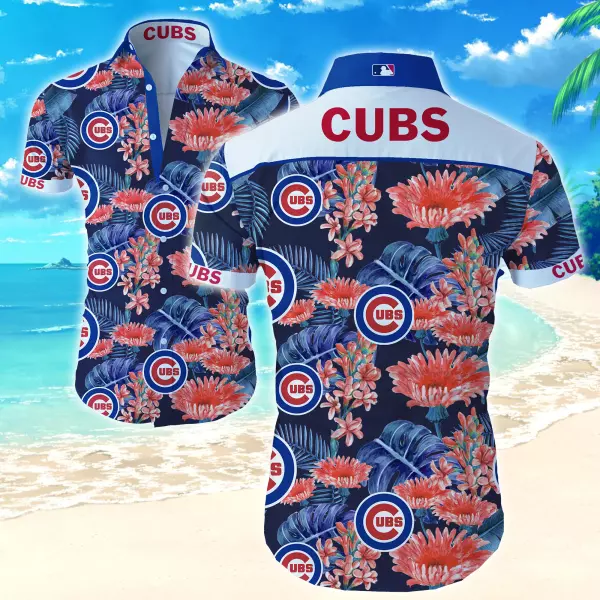 SALE Chicago Team Cubs Hawaiian Shirt Summer Button Up Summer Vibe S-5XL