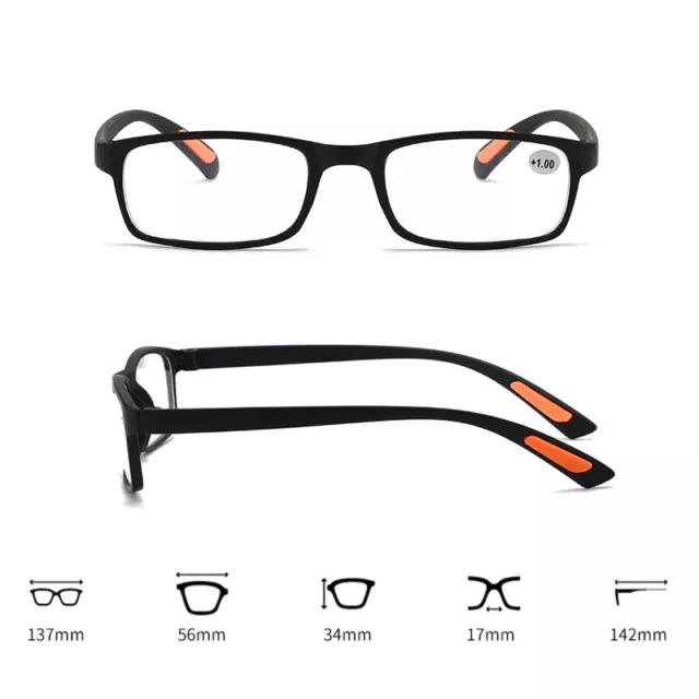 Lunettes De Lecture Carrées Tr90 Anti-Lumière Bleue Pour Hommes Et Femmes 《 3