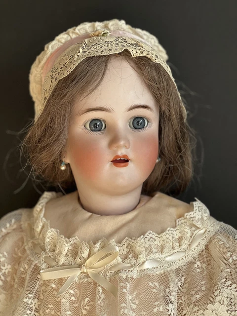 Antique German Large 30” Heinrich Handwerck Simon Halbig Bisque Head Doll