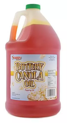 Snappy Popcorn 1 Gallon Snappy Buttery Canola Oil, 9 Pound