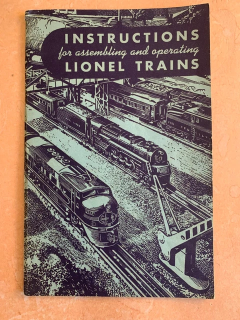 Train Instructions INSTRUCTIONS FOR ASSEMBLING And Operating Lionel Trains £7.60 - PicClick UK