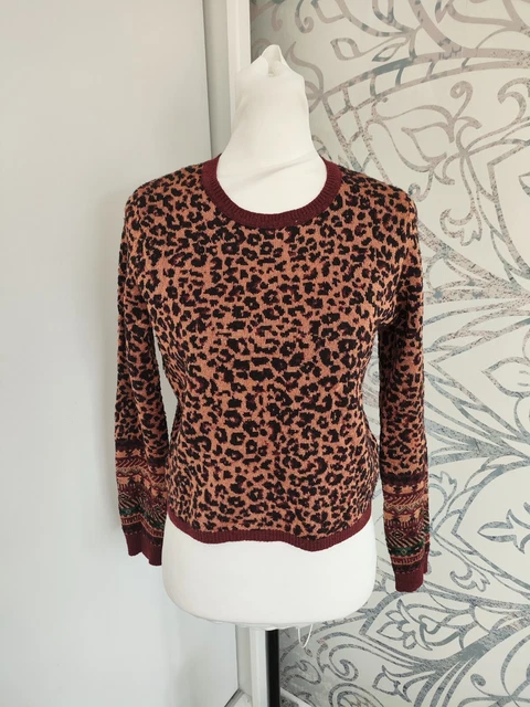 Zara leopard jumper clearance