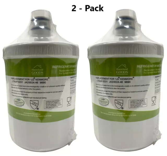 2 - Pack  Comparable Fridge Water Filter LT500P 5231JA2002A ADQ72910907 NEW