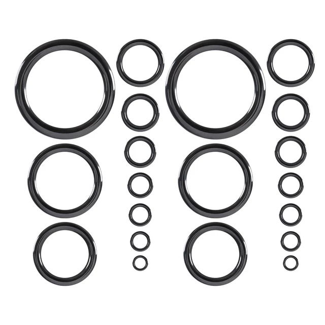 Set 44 Anelli In Ceramica Per Canna Da Pesca - 11 Misure Da 3,7mm A 30mm Per Riparazioni
