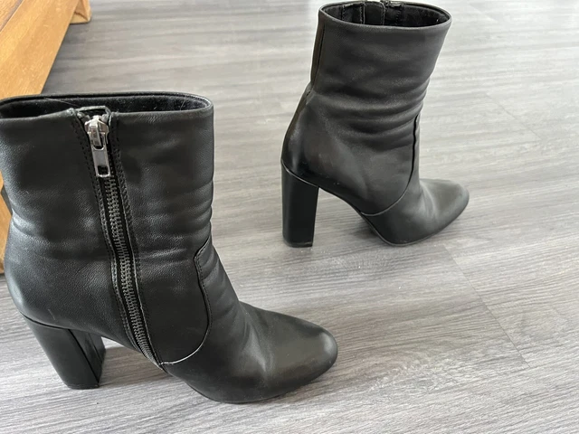 Bottines En Cuir Steve Madden Pointure 38 Noir Fashion Luxe