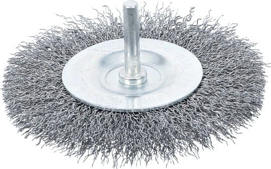 Cepillo Metálico Plana ° 100 MM Tuerca 6MM BGS Technic