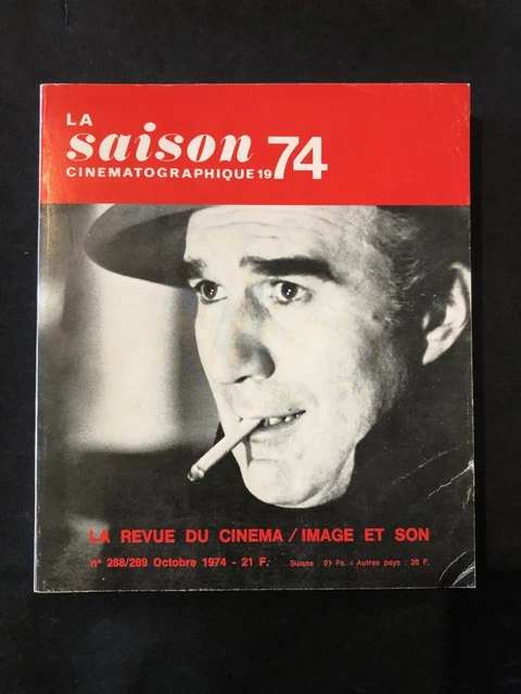 SAISON CINÉMA 1974 La revue du cinéma / Image et son EUR 6,00