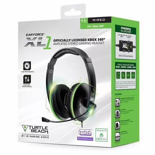 Turtle Beach Ear Force XL 1 Gaming Headset für Microsoft Xbox 360 mit Mikrofon