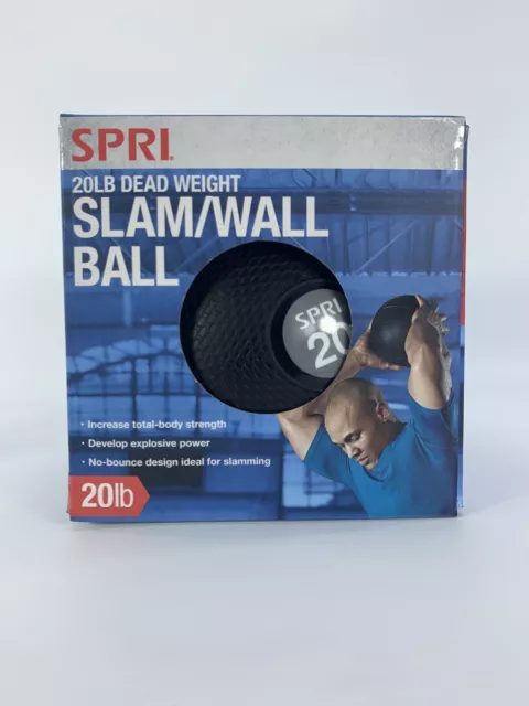 SPRI Slam Wall Ball 20 lbs Dead Weight Exercise Cardio Strength Training