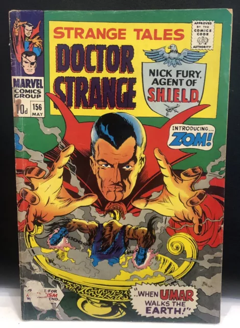 Strange Tales #156 Comic Marvel Comics 1966 Low Grade Reader 1.8