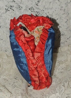 10" Vintage Marin Chiclana Spanish Doll Flamenco Dancer RED Gown Model