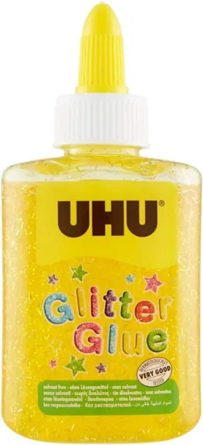 UHU botella de pegamento brillo UHU 88,5 ml amarillo brillo,