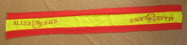 Echarpe de supporter Retro 70'S ancienne rouge or vintage Rc Lens RCL Echarpe de supporter Retro 70'S ancienne rouge or vintage Rc Lens RCL