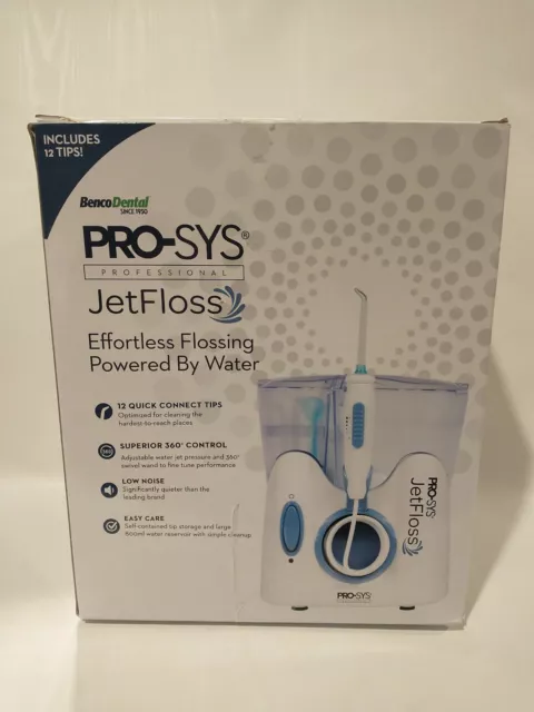 Hilo de agua oral profesional PRO-SYS Jet Floss con 12 puntas Benco dental