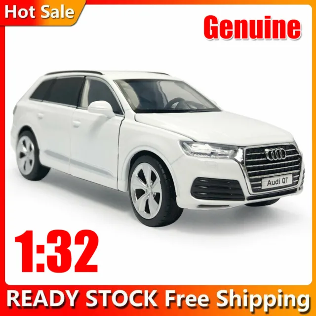 1:32 Audi Q7 SUV Model Car Diecast Gift Toy Vehicle Kids White Sound Light +Box