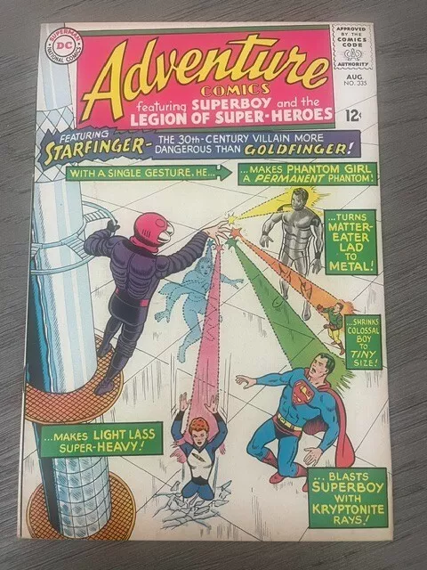 Adventure Comics 335 - Nice Silver Age Legion Featured Comic, Higher Grade!