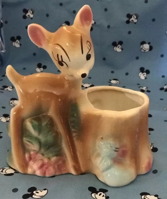 Bambi and Thumper Walt Disney Planter Vintage