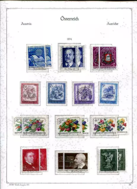 Österreich 1955 - 1974 ** + gest. Sammlung in KABE  Vordruckalbum