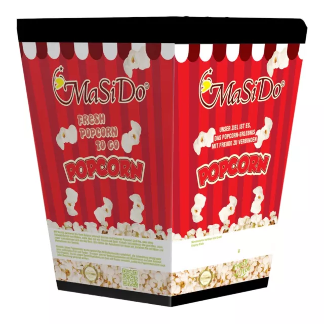 20 Stck. POPCORN Becher Faltbecher Pappbecher Papierbecher Kartonbecher Tüte