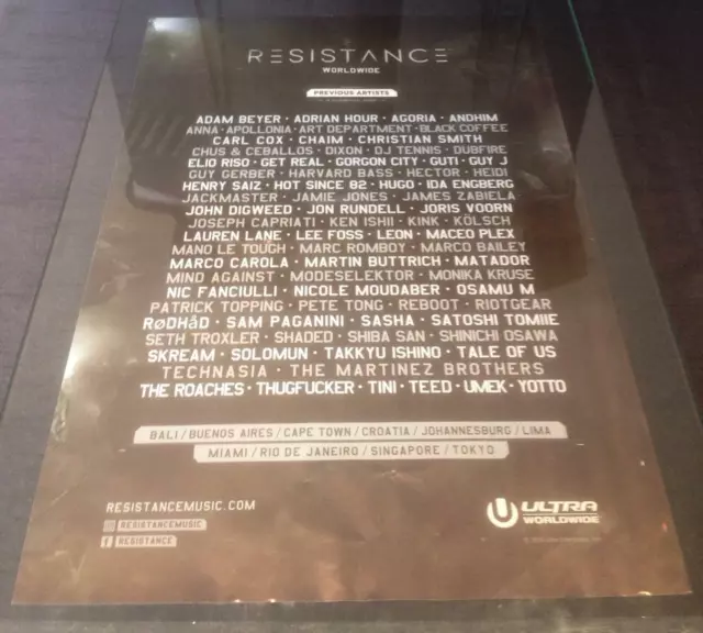 Resistance Worldwide 2016 Ultra Festival - Ibiza Club Posters - House Music Dj