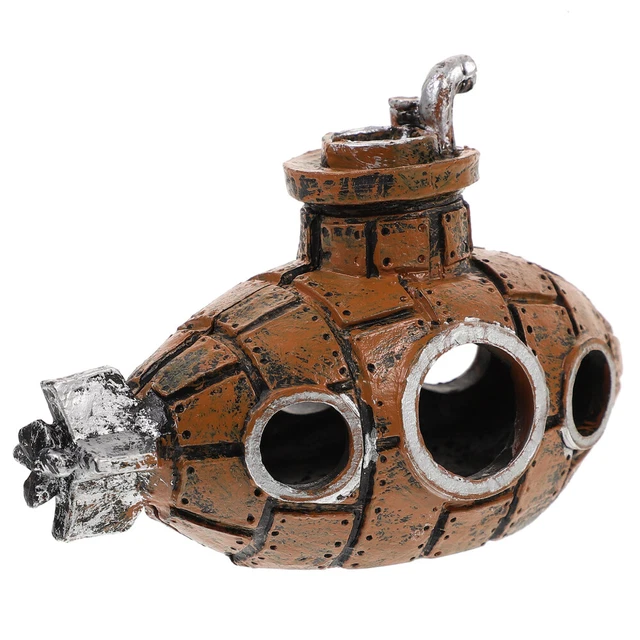 3 Pcs Fish Tank Decoration Vintage Aquarium Hiding Cave Decorations Ornaments