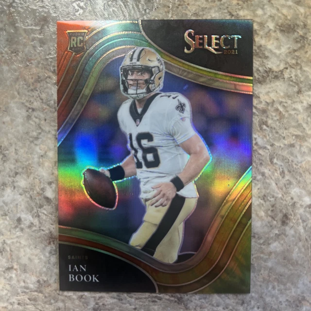 2021 Panini Select Ian Book tie-dye Field Level 24/25 RC Saints Notre Dame