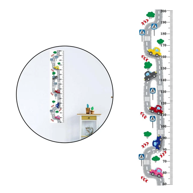 Toise De Mesure Pour Enfants - Tableau Des Tailles - Sticker Mural Pour Chambre D'enfant - Tableau Des Tailles - Motif Fusée - Décoration Pour Chambre D'enfant