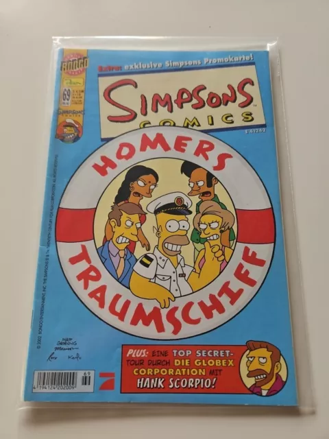 ✪ SIMPSONS COMICS #69 ohne Beilage, Dino/Bongo Comics 2002 COMICHEFT TOP