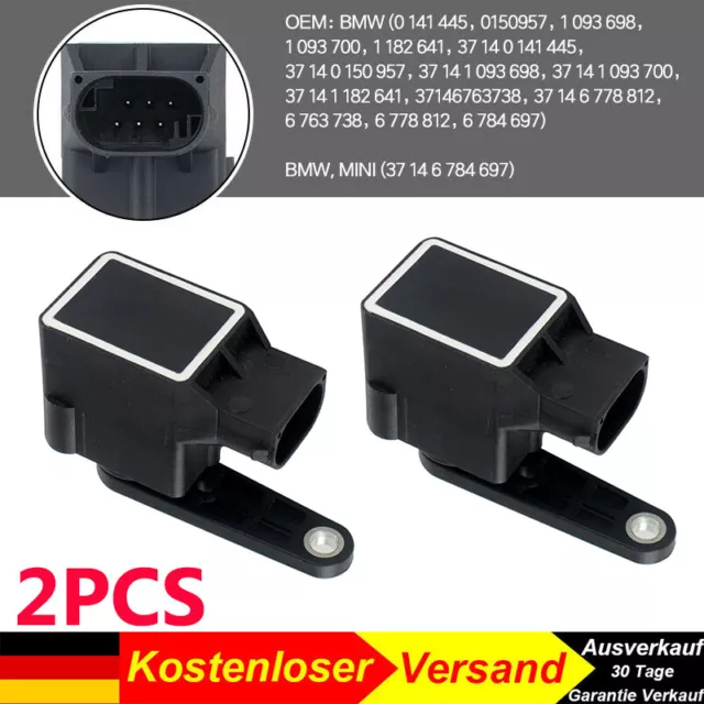 2PC Niveau Sensor  für BMW X3 X5 Z4 3er 5er 7er E46 E39 E60 E61 Höhenverstellung