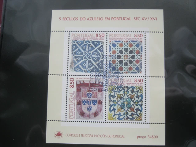 Portugal Briefmarken Block 33 Kunst des XV/XVI Jahrhunderts gestempelt