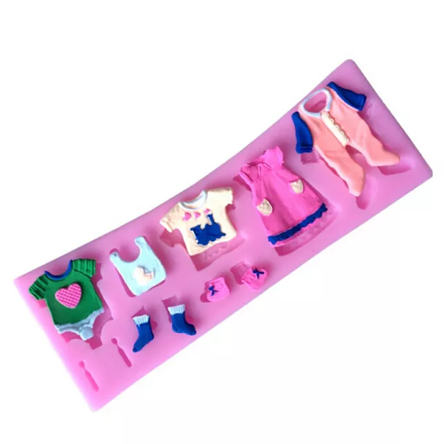 3D Baby Clothes Shaped  Fondant Mold Cake Chocolate Sugarcraft Cutter Moul`FE