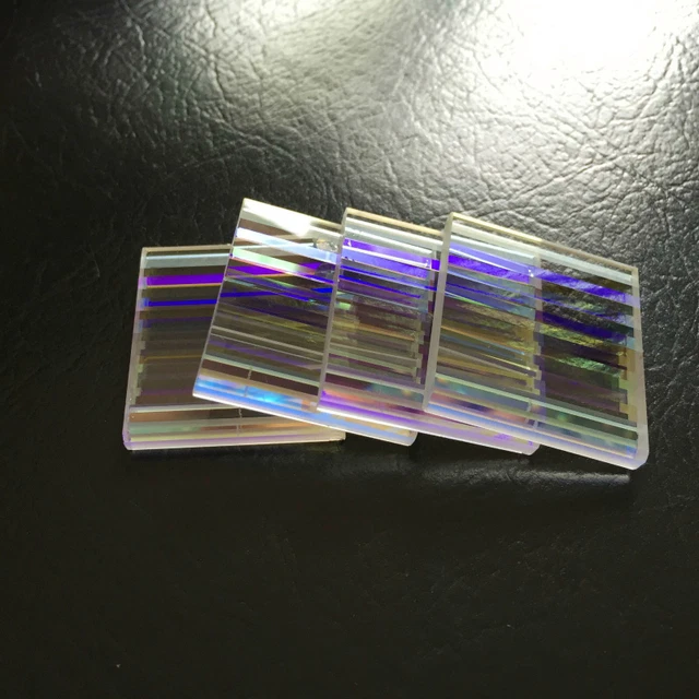 4pcs Defective Slim Prism PBS DIY Decorative Prism Physics Light Research Glass