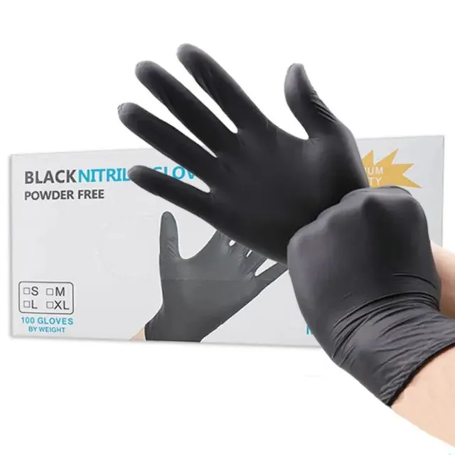 100 un. guantes impermeables para lavar platos guantes de tatuaje de nitrilo reparación de automóviles