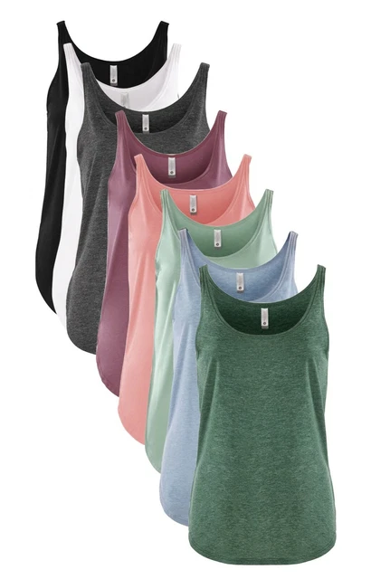 Next Level Donna Festival Maglia Canotta T-Shirt Canotta