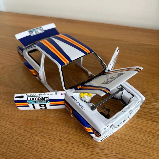 Miniature Sunstar 1:18 - Ford Escort MkII RS1800 #3 - Winner Rally West Wales 2015 (neuve)