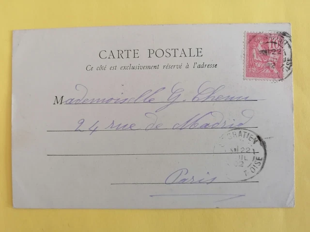 CPA PERSONNALITÉ Écrite à Mlle Germaine CHENU Fille de Charles Célèbre AVOCAT