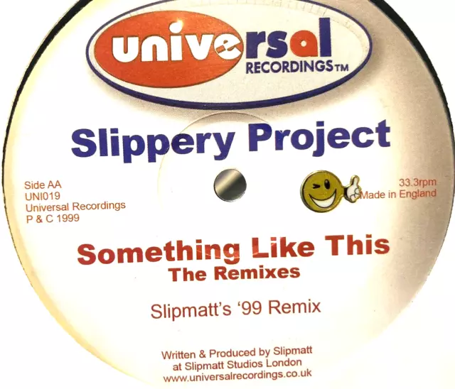 Slippery Project - Something Like This - Rare Happy Hardcore 12” Vinyl Record Dj