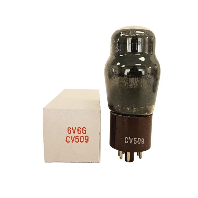 Quad (4) De Tubes 6V6GT FIVRE Italie Années 50 - Plaque Ovale D Getter - Testés