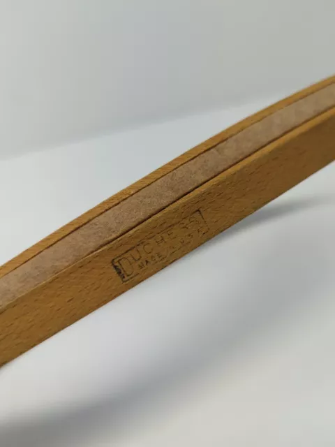 "Cojín de fieltro bordado de madera ovalada Duchess vintage forrado 6"" X 12"