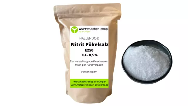 1 kg Nitritpökelsalz Pökelsalz 0,4 - 0,5% E250 | wurstmacher-shop