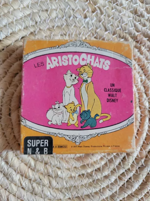FILM SUPER 8 mm N&B LES ARISTOCHATS FILM OFFICE WALT DISNEY